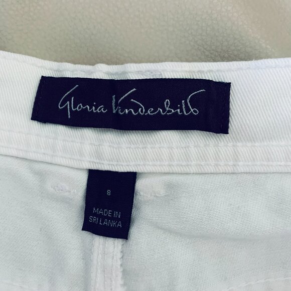 JEANS WHITE Gloria Vanderbilt Straight Leg Amanda High Waist - Picture 2 of 6